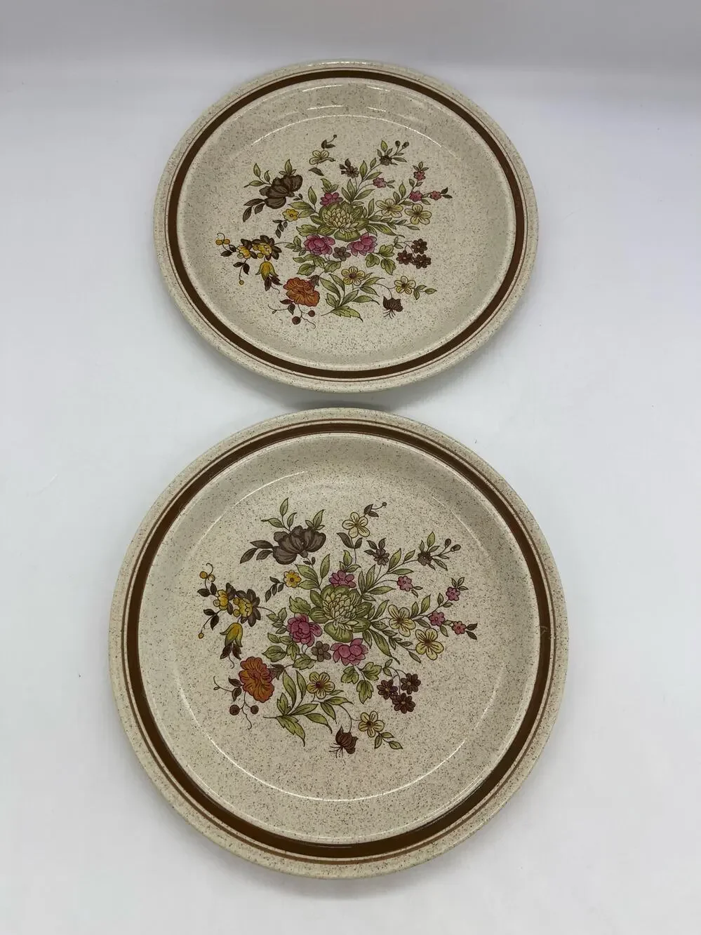 Royal Doulton Gaiety Lambeth Stoneware Set of 2 Salad Plates 8.5